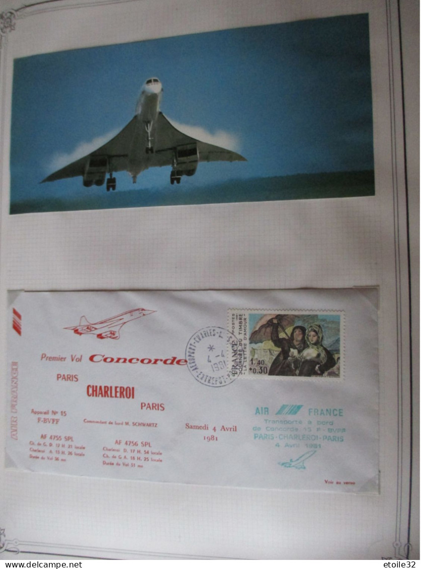 CONCORDE 1er Vol PARIS/CHARLEROI/PARIS - Concorde