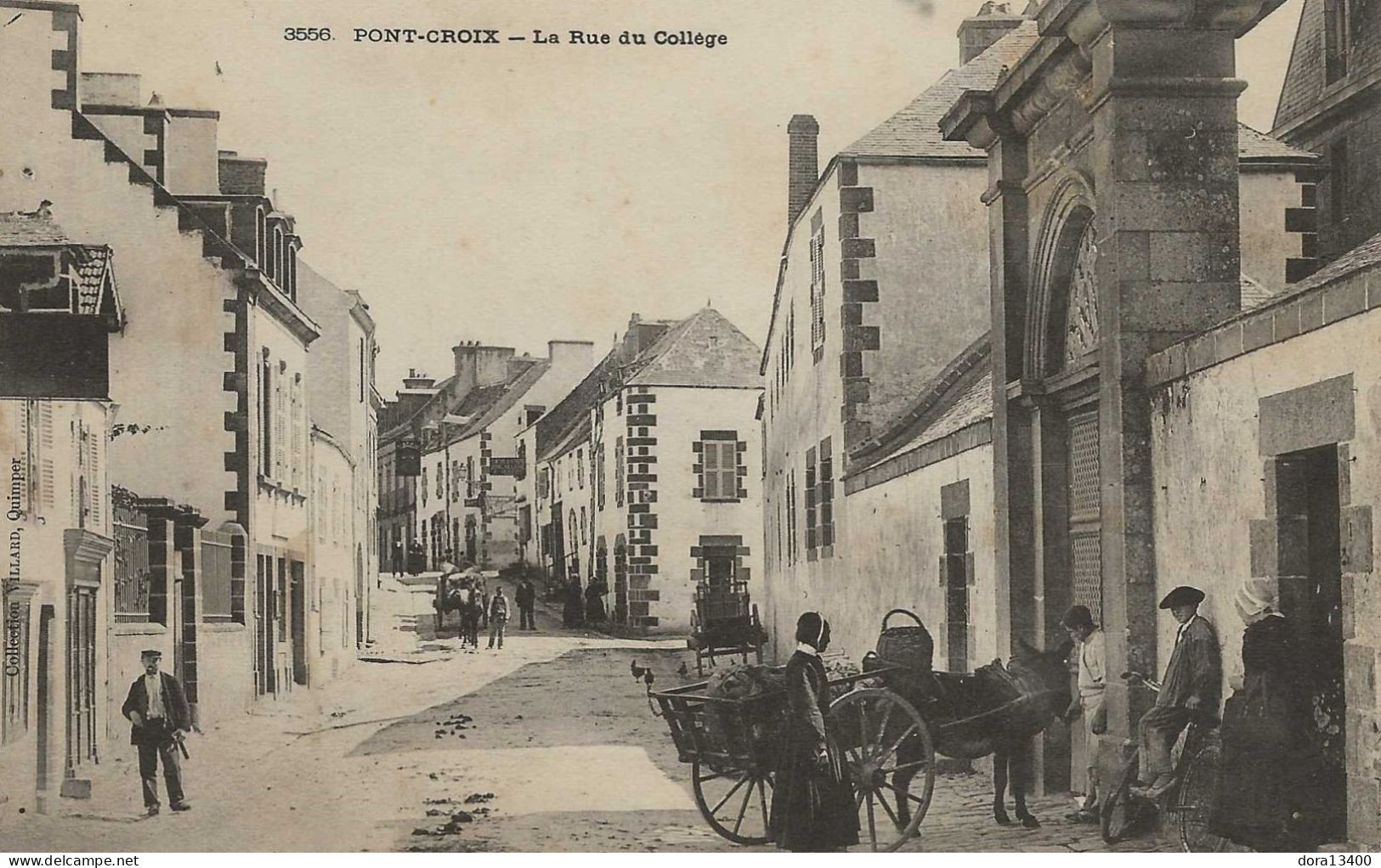 CPA29- PONT- CROIX- La Rue Du Collège - Pont-Croix