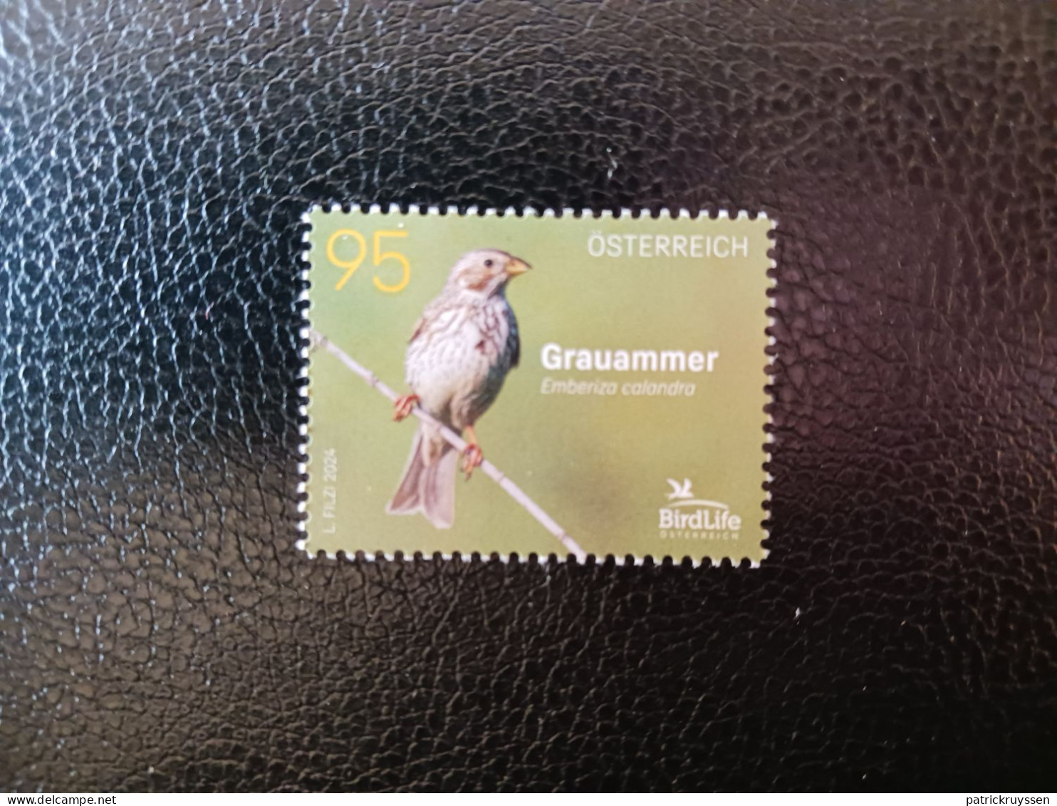 Austria 2024 Autriche  Bird CORN BUNTING Aves BIRDLIFE Emberiza Calandra 1v Mnh - Ongebruikt