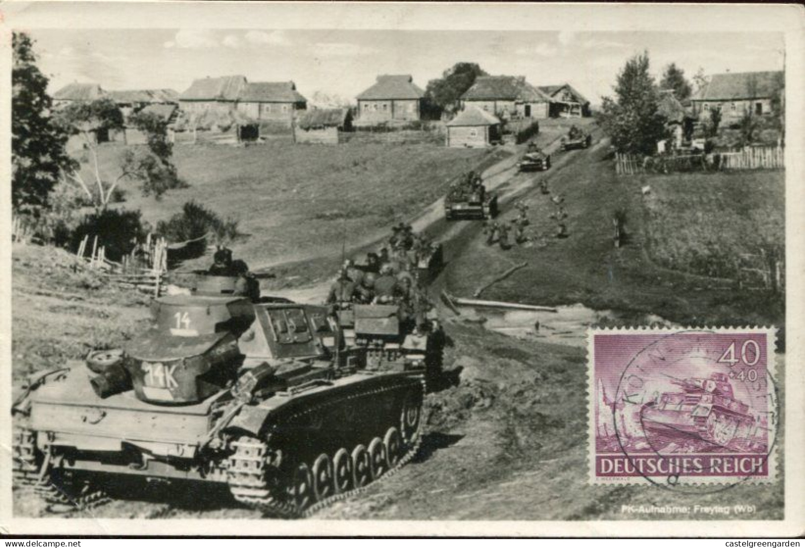 X0297 Germany Reich,maximum 29.4.1943 Koln,  Wehrmacht Panzer IV. Tank, Mi-841 - Covers & Documents