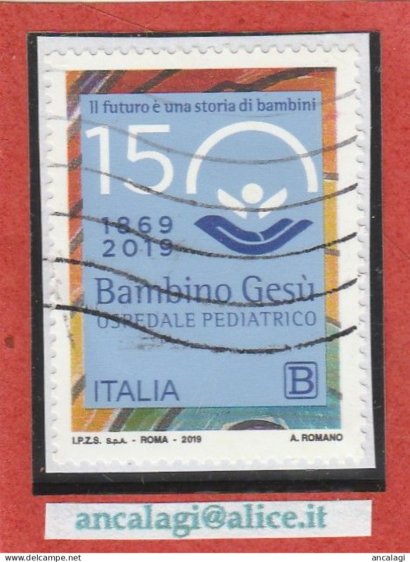 USATI ITALIA 2019 - Ref.1303 "OSPEDALE PEDIATRICO BAMBINO GESU' " 1 Val. - - 2011-20: Afgestempeld