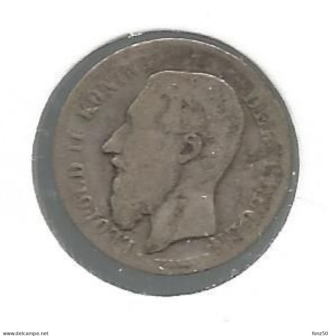 LEOPOLD II * 50 Cent 1886 Vlaams * Fraai * Nr 12835 - 50 Cent