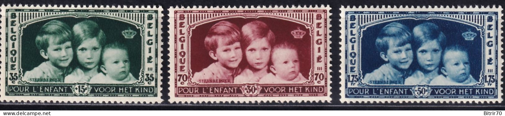 Belgica, 1935 Y&T. 404 / 406, MNH. - Unused Stamps