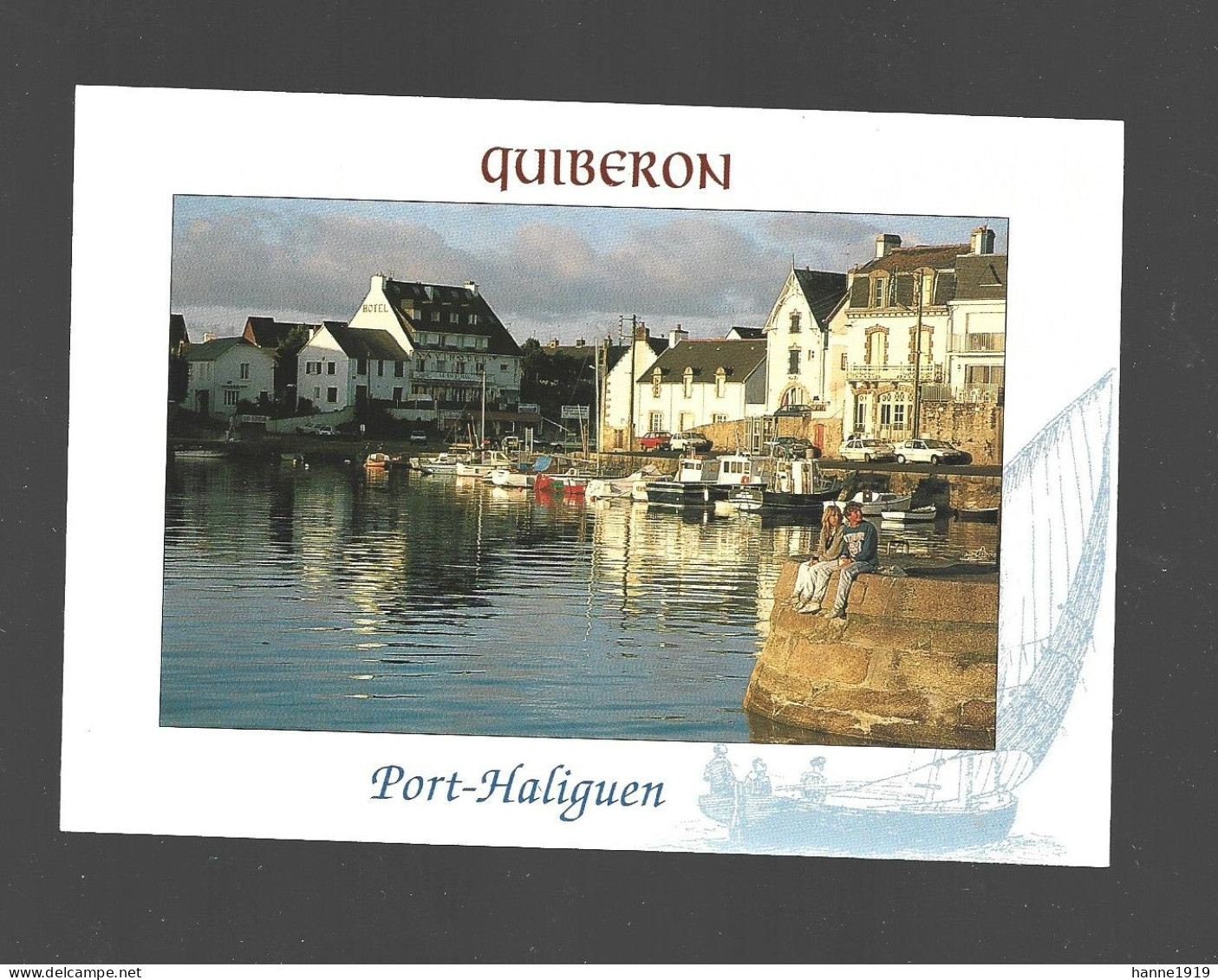 Quiberon Port Haliguen Photo Carte Morbihan France Htje - Quiberon