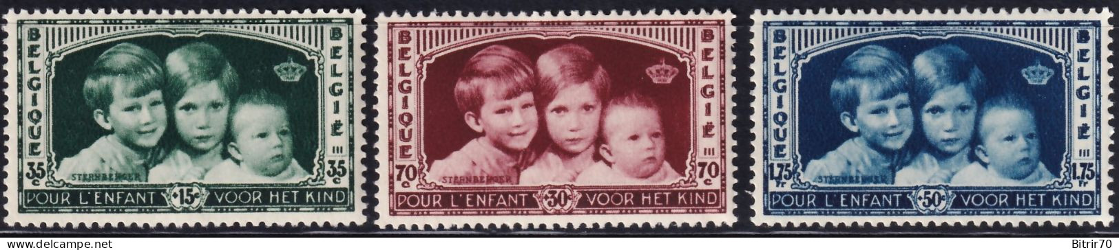 Belgica, 1935 Y&T. 404 / 406, MNH. - Nuovi