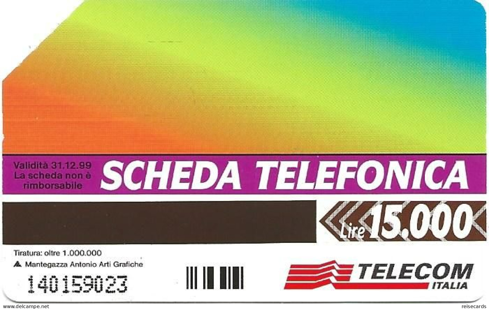 Italy: Telecom Italia - La Scheda Telefonica - Públicas  Publicitarias