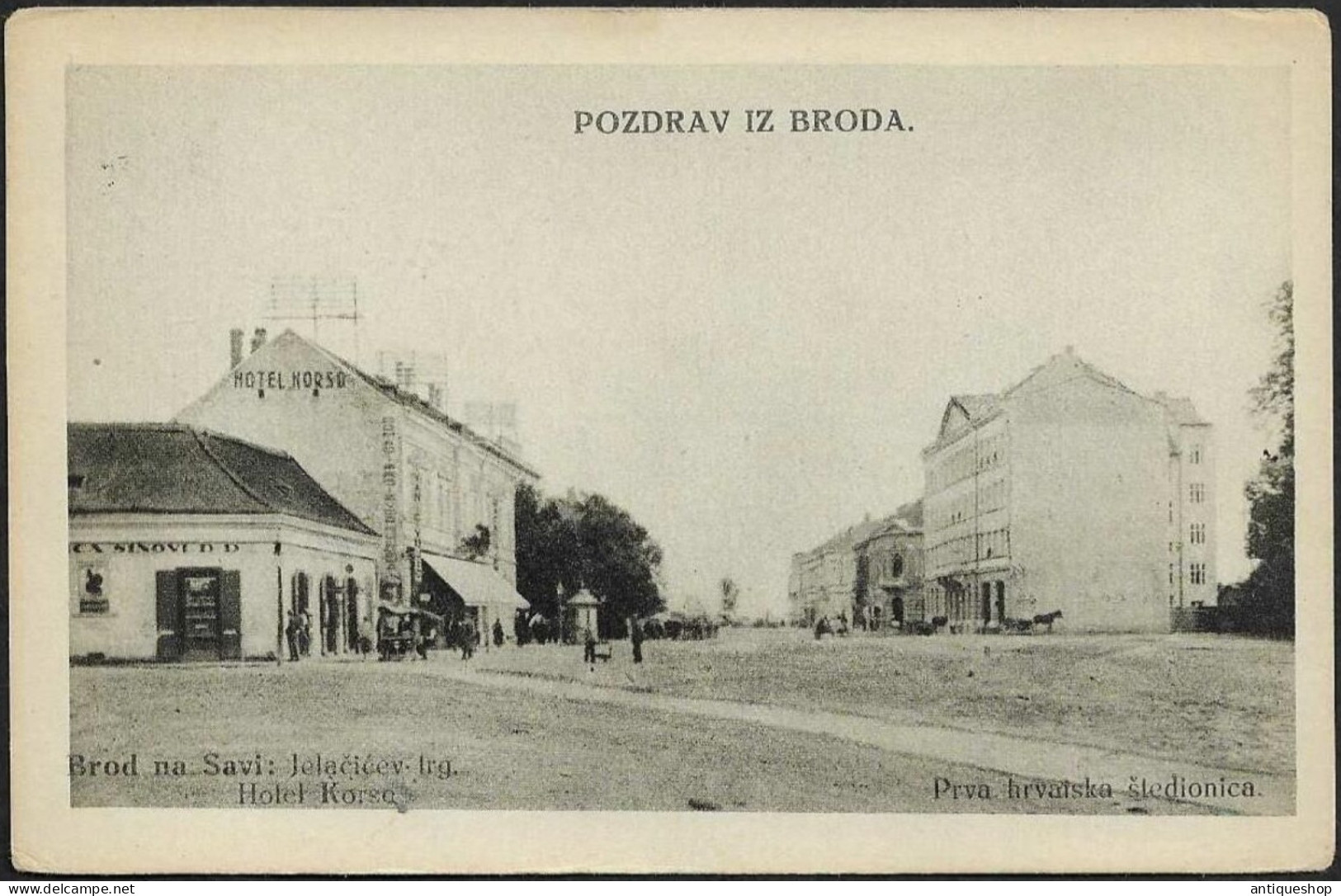 Croatia-----Slavonski Brod-----old Postcard - Kroatien