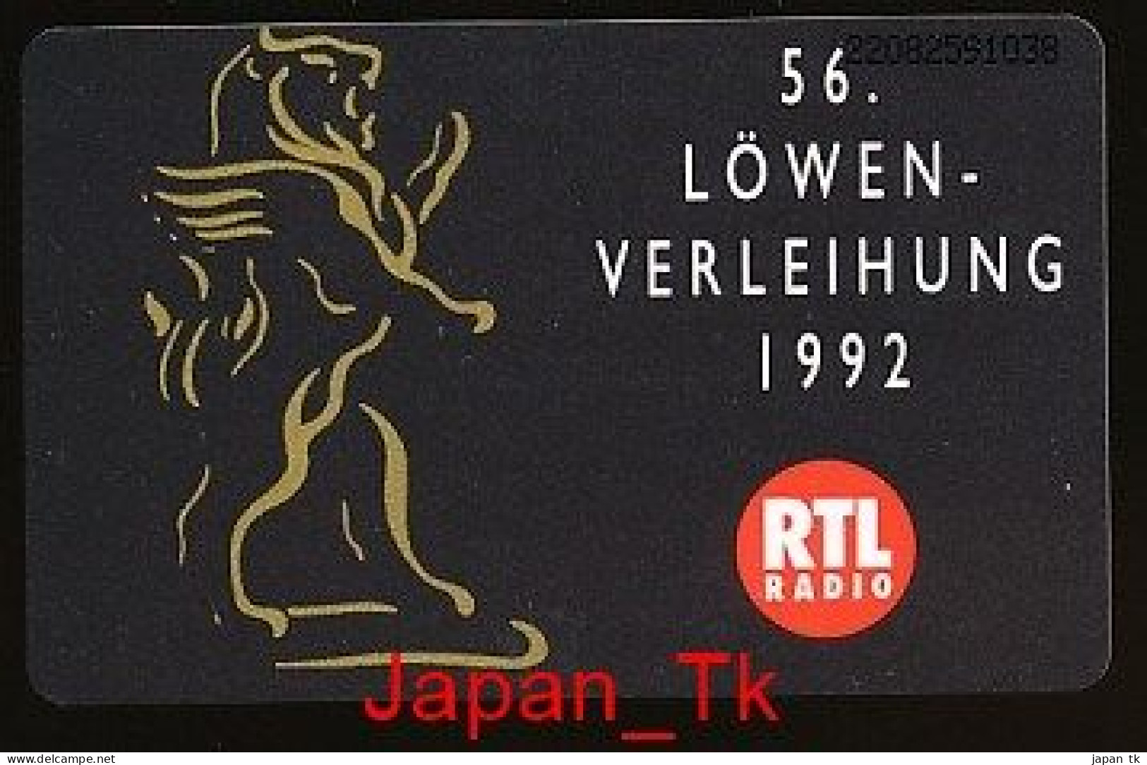 GERMANY K 192  92  RTL Radio - Aufl  3 000 - Siehe Scan - K-Reeksen : Reeks Klanten