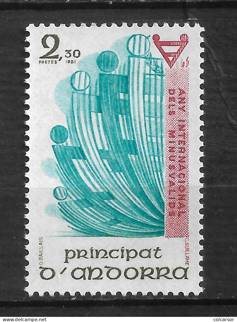 ANDORRE FRANÇAIS N° 299  "   HANDICAPÉS " - Used Stamps