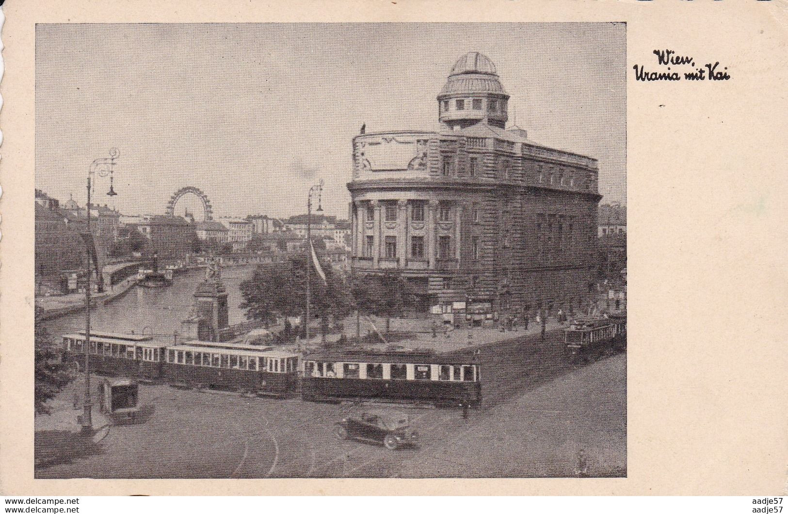 Austria Oostenrijk Wien Urania Mit Kai Tramway - Tramways