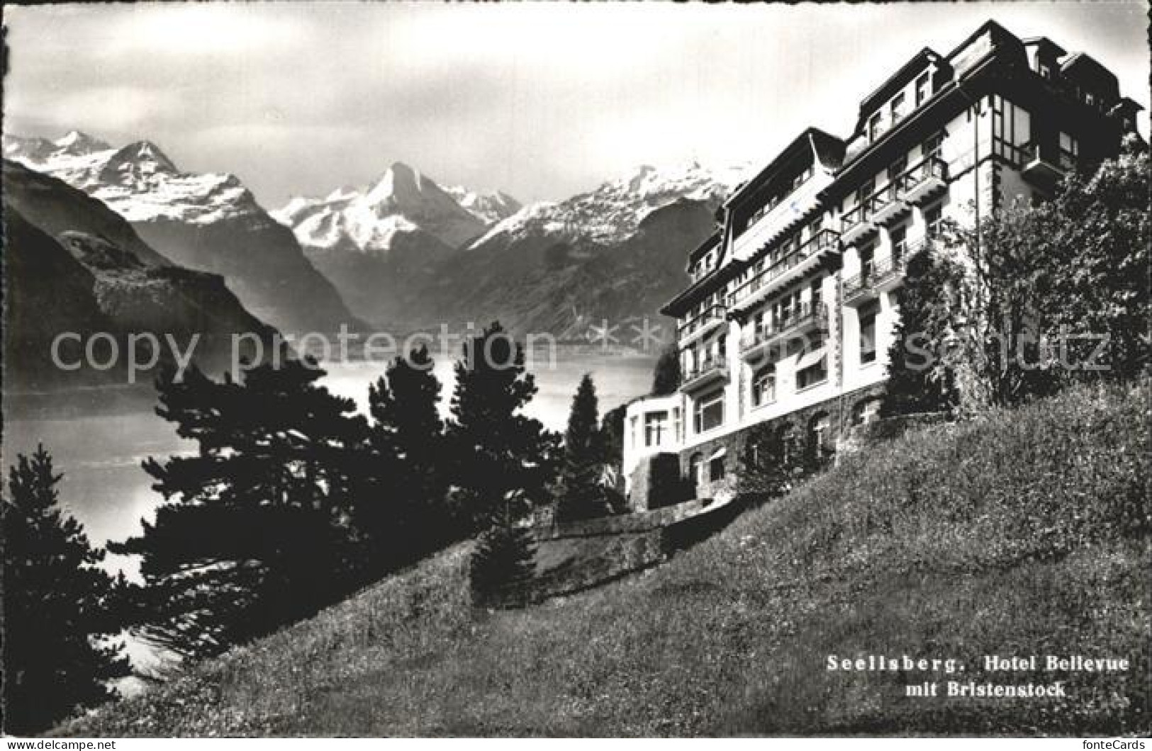 12335231 Seelisberg UR Hotel Bellevue Mit Bristenstock Seelisberg - Sonstige & Ohne Zuordnung