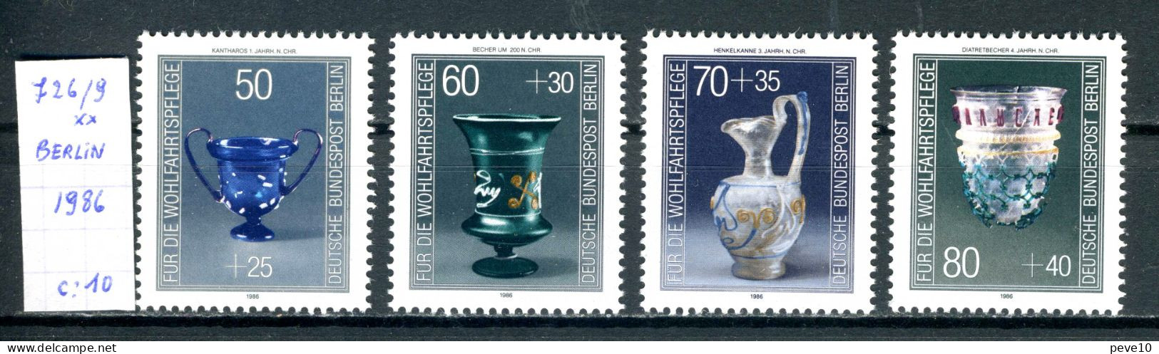 Berlin  N° 726/9 Xx  Faïence - Unused Stamps