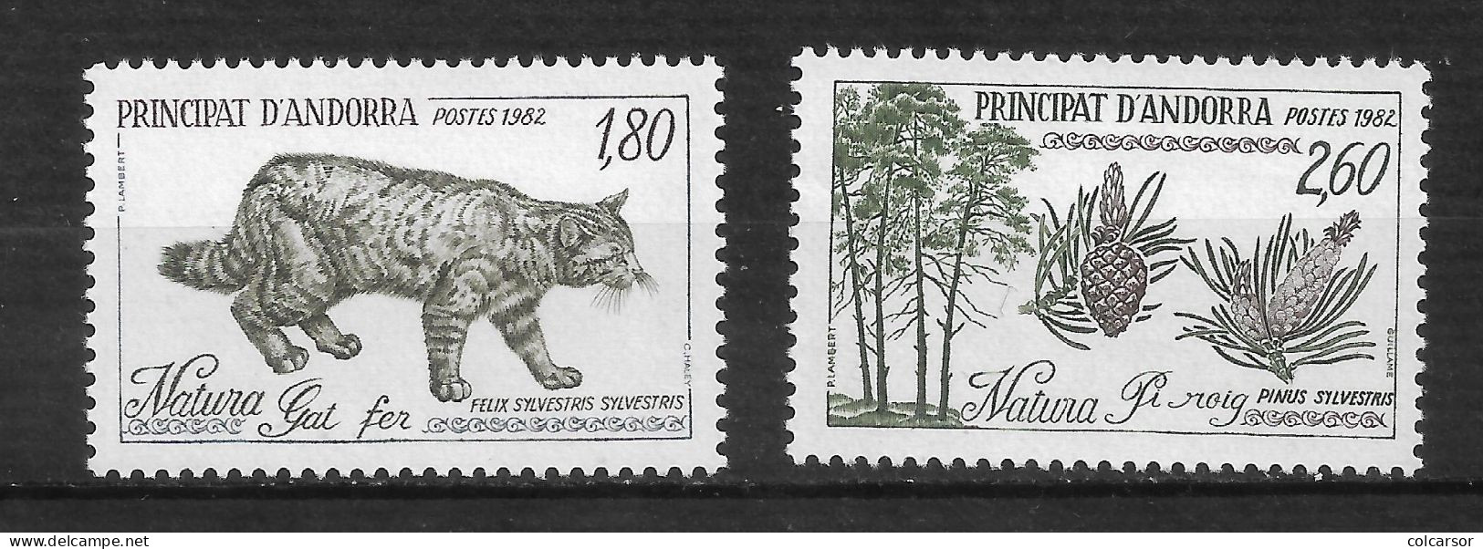 ANDORRE FRANÇAIS N° 306/307 "   FAUNE ET FLORE " - Used Stamps