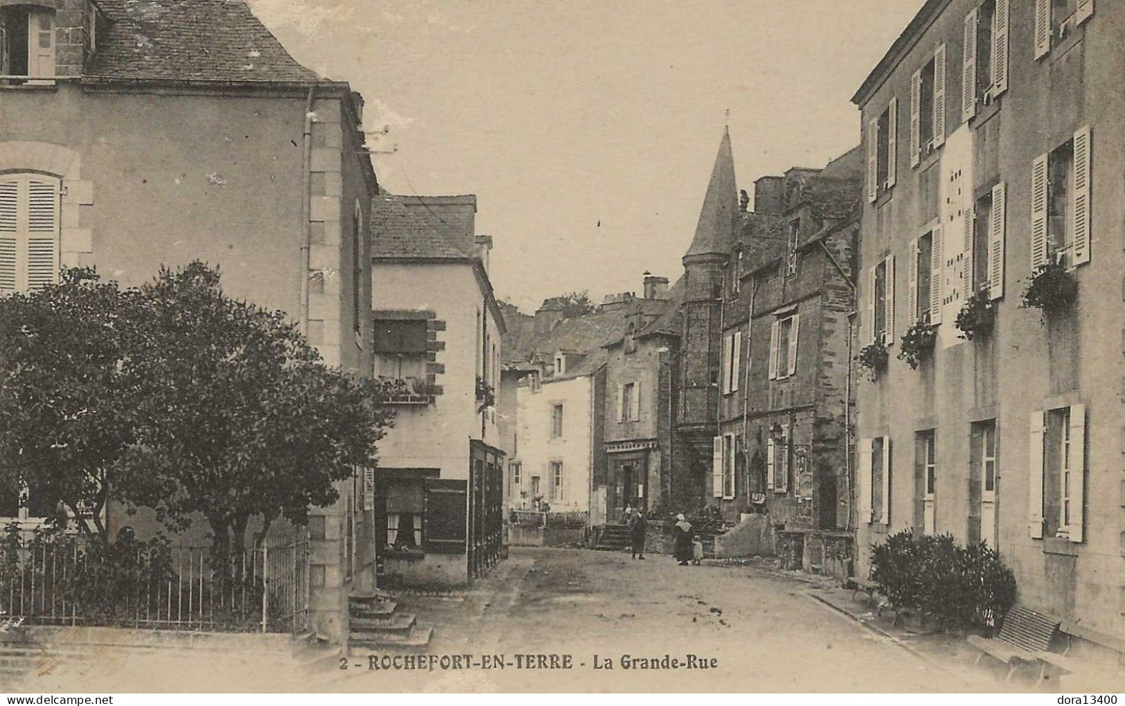 CPA56- ROCHEFORT EN TERRE- La Grande Rue - Rochefort En Terre