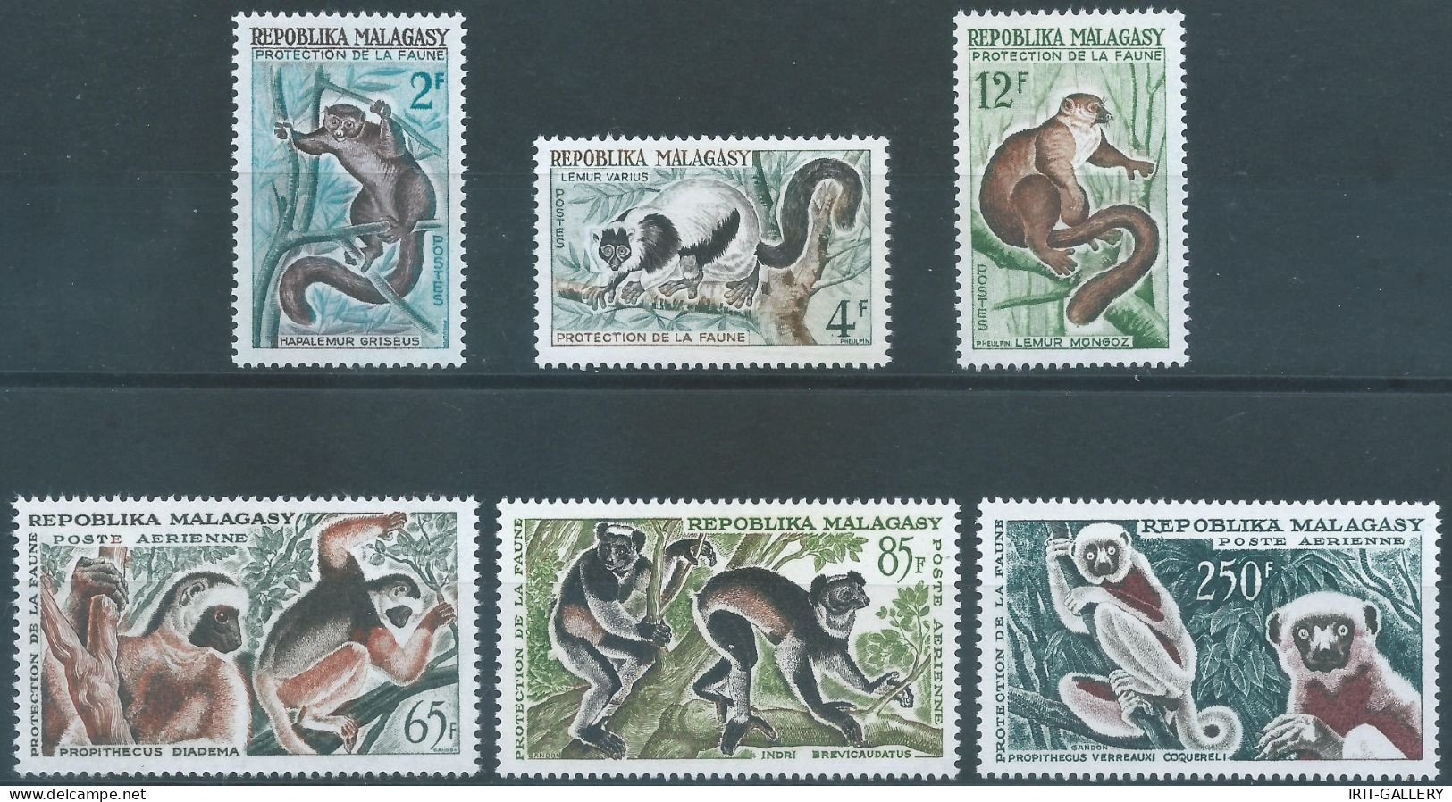 MADAGASCAR - Repoblika Malagasy,1961 Airmail - Protection Of Wildlife - Lemurs,MNH - Madagascar (1960-...)