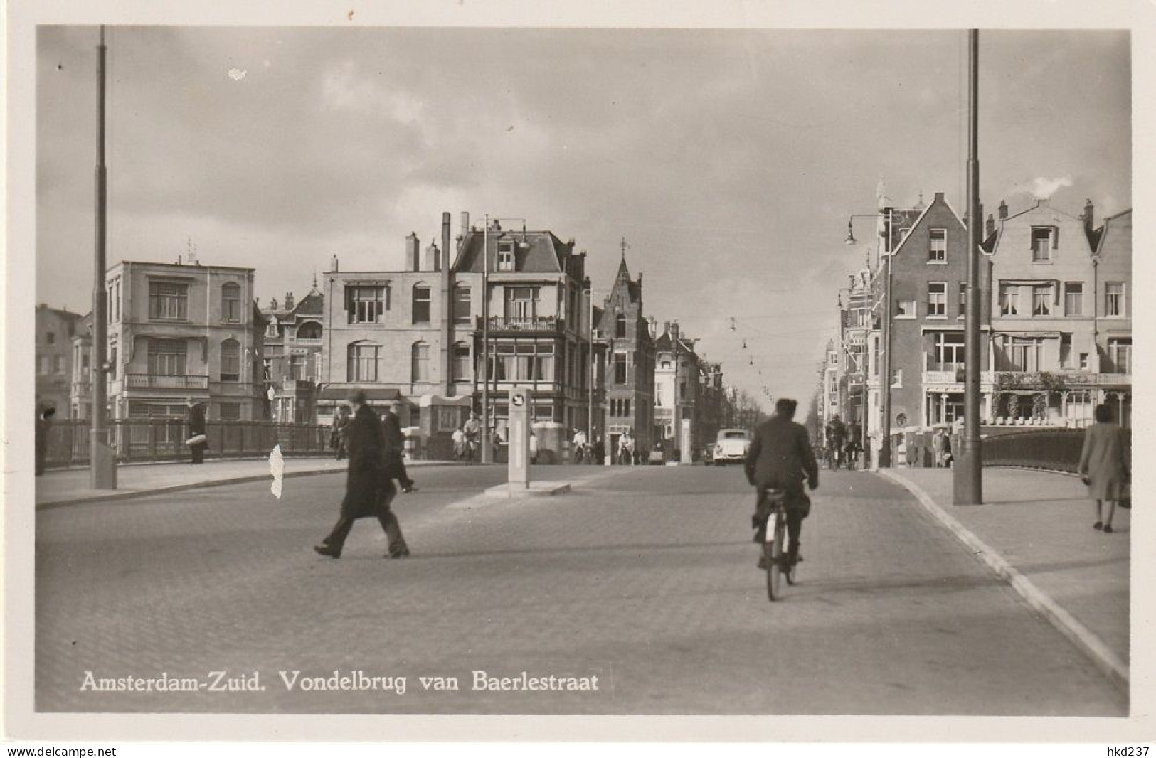 Amsterdam Zuid Vondelbrug Van Baerlestraat Levendig Auto's Fietsers    3755 - Amsterdam