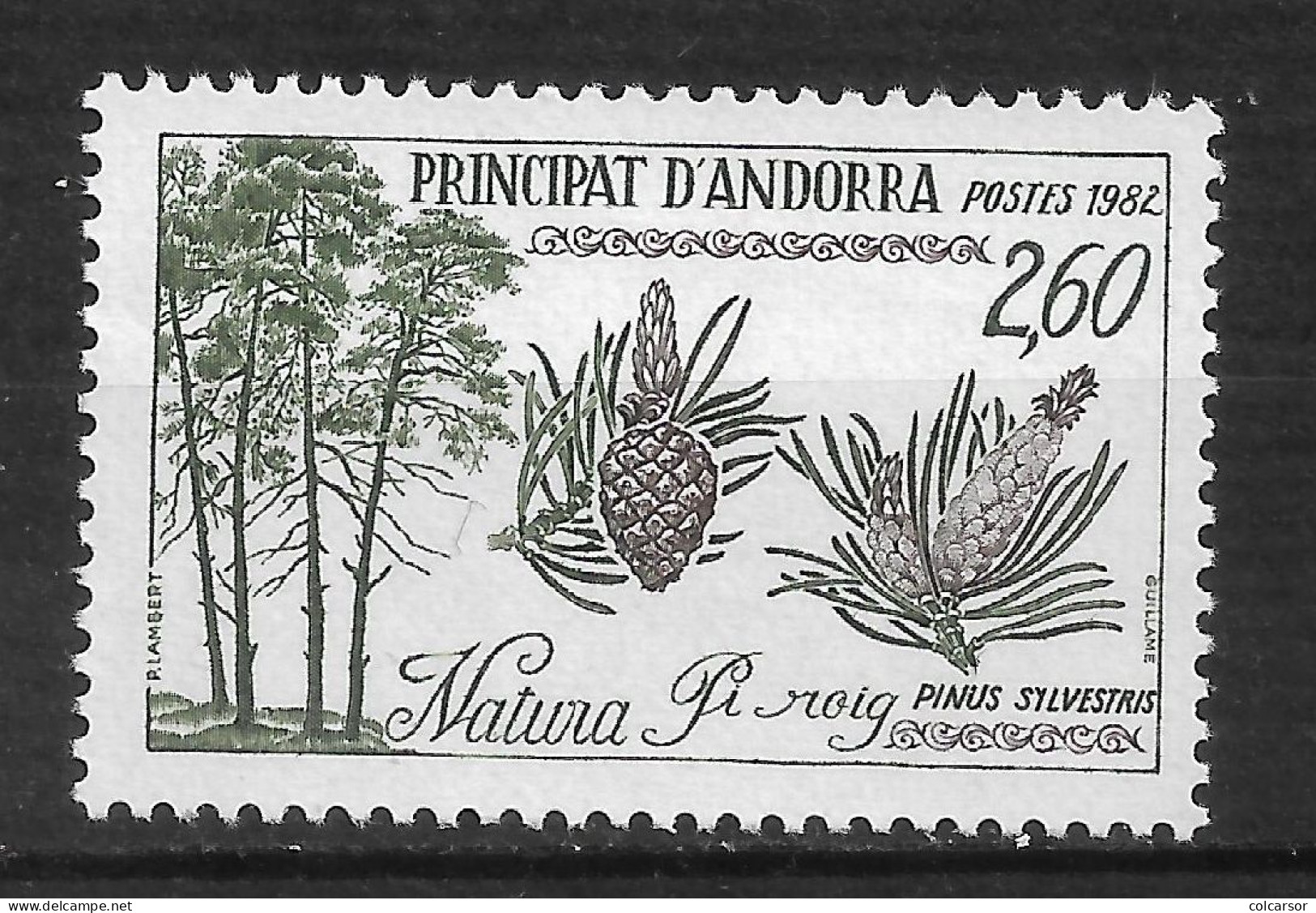 ANDORRE FRANÇAIS N° 307 "   FAUNE ET FLORE " - Gebraucht