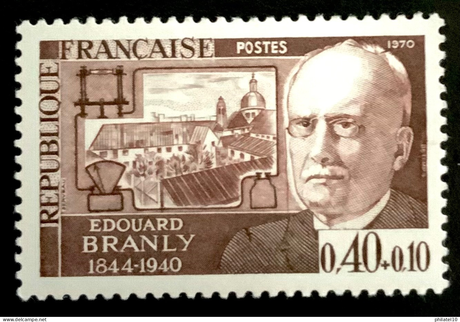 1970 FRANCE N 1626 EDOUARD BRANLY - NEUF** - Unused Stamps