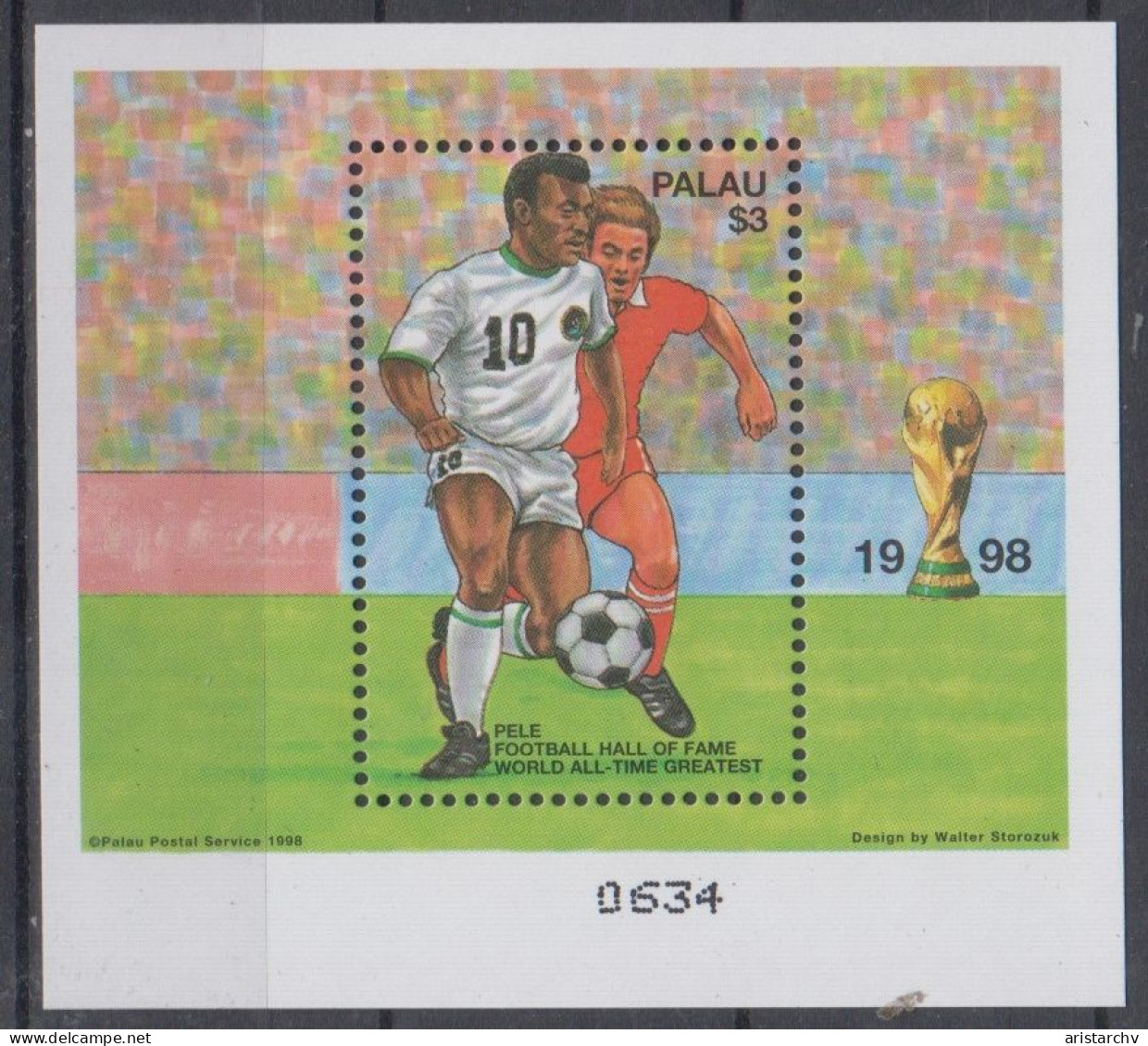 PALAU 1998 FOOTBALL WORLD CUP S/SHEET AND SHEETLET - 1998 – Frankreich