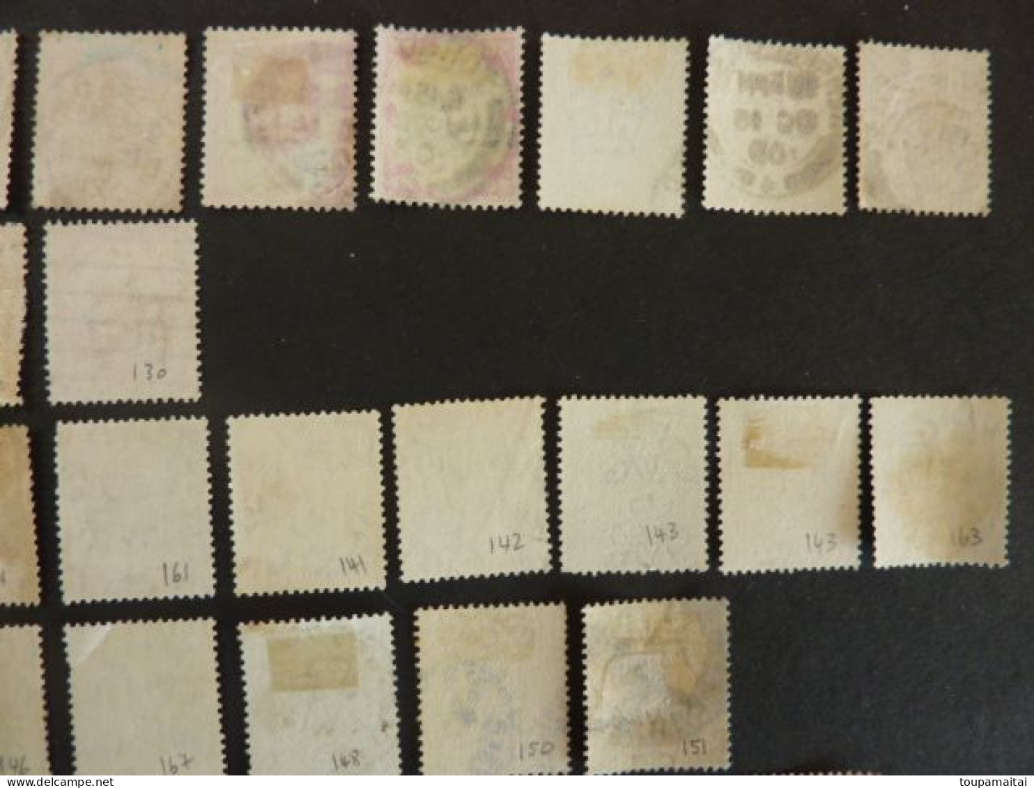 GRANDE BRETAGNE, divers timbres des années 1902 à 1951, LOT de 70 TIMBRES OBLITERES, Edward VII à Georges VI