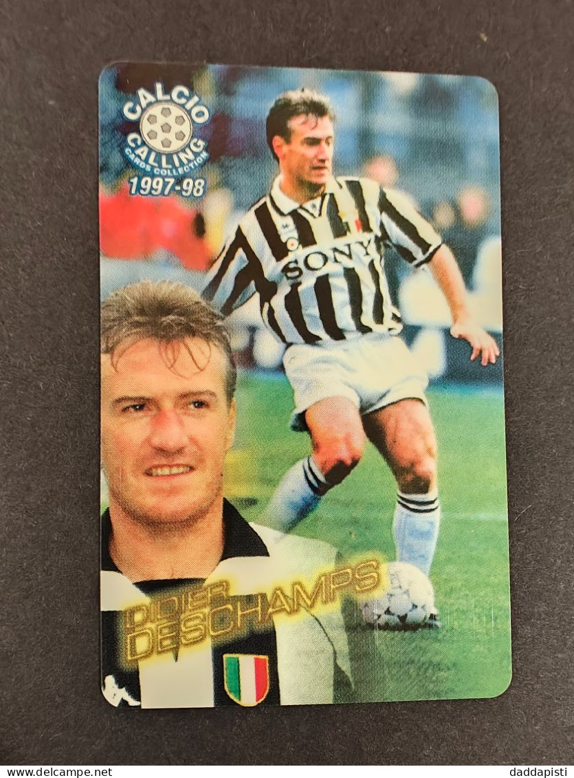 Panini Calcio Calling 1997/98 - Scheda Telefonica Nuova -  21/56 - Didier Deschamps - Deportes