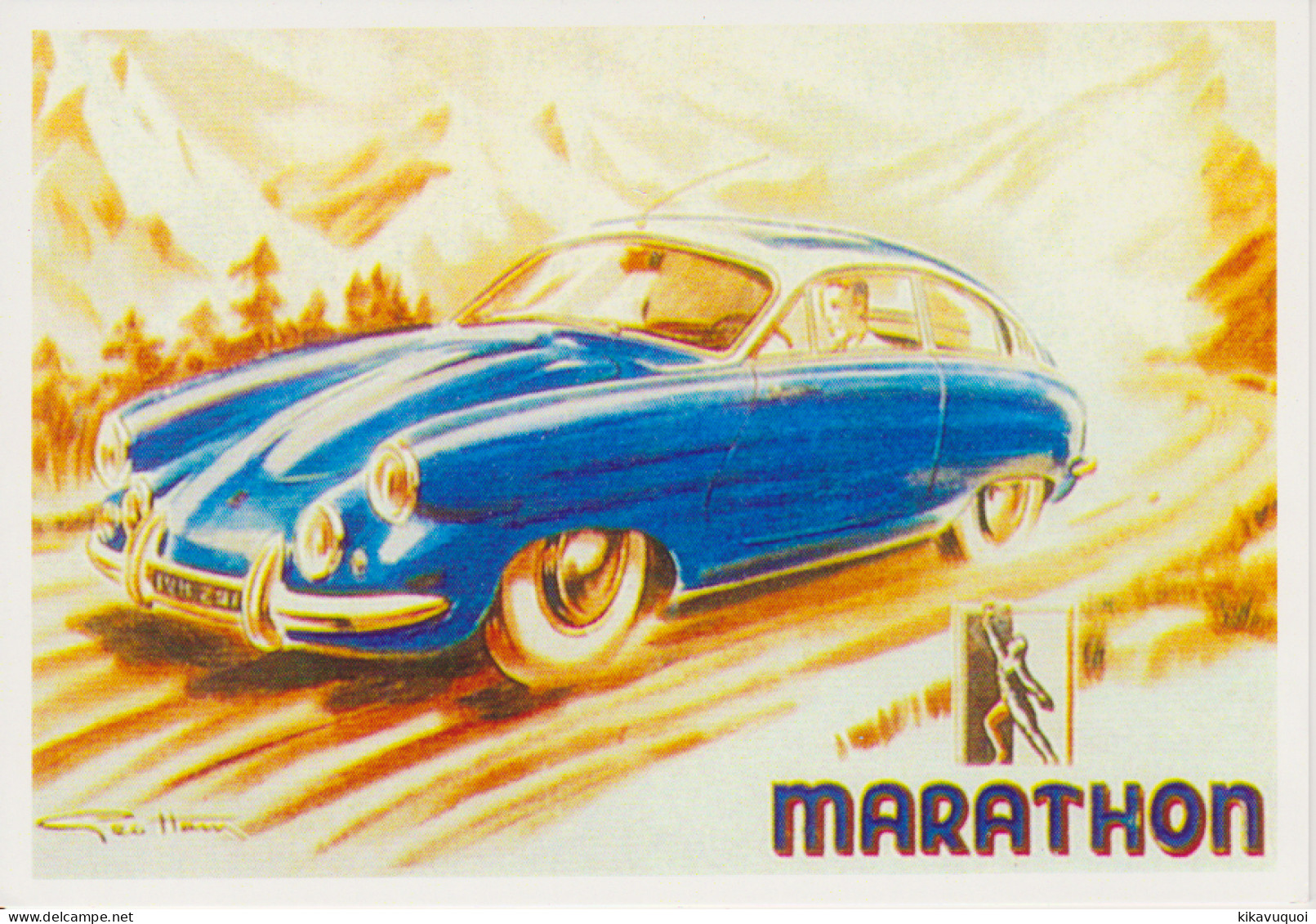 AUTOMOBILE MARATHON PAR GEO HAM - Carte Postale 10X15 CM NEUF - Toerisme