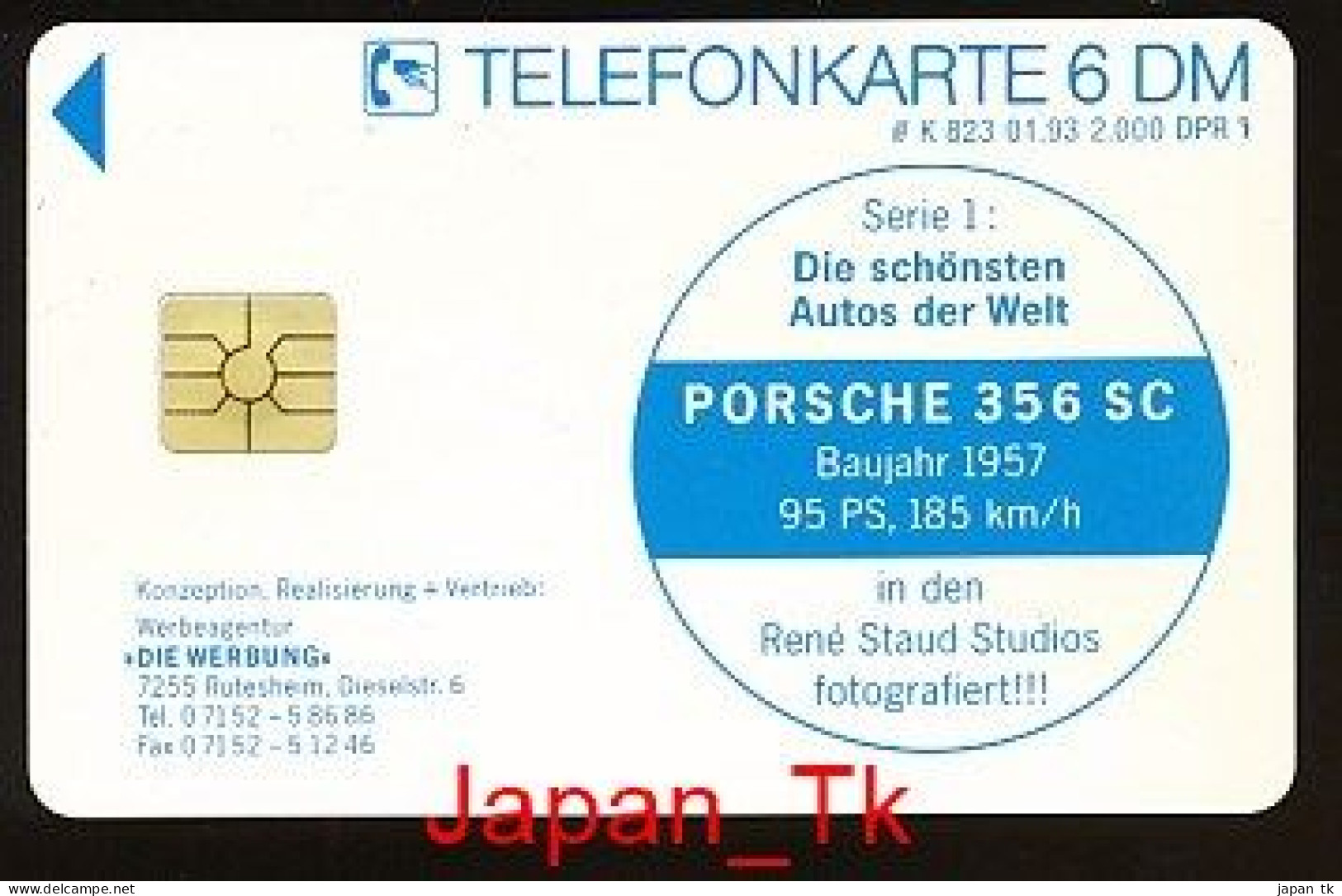 GERMANY K 823 93 Porsche 356 SC  - Aufl  2 000 - Siehe Scan - K-Reeksen : Reeks Klanten