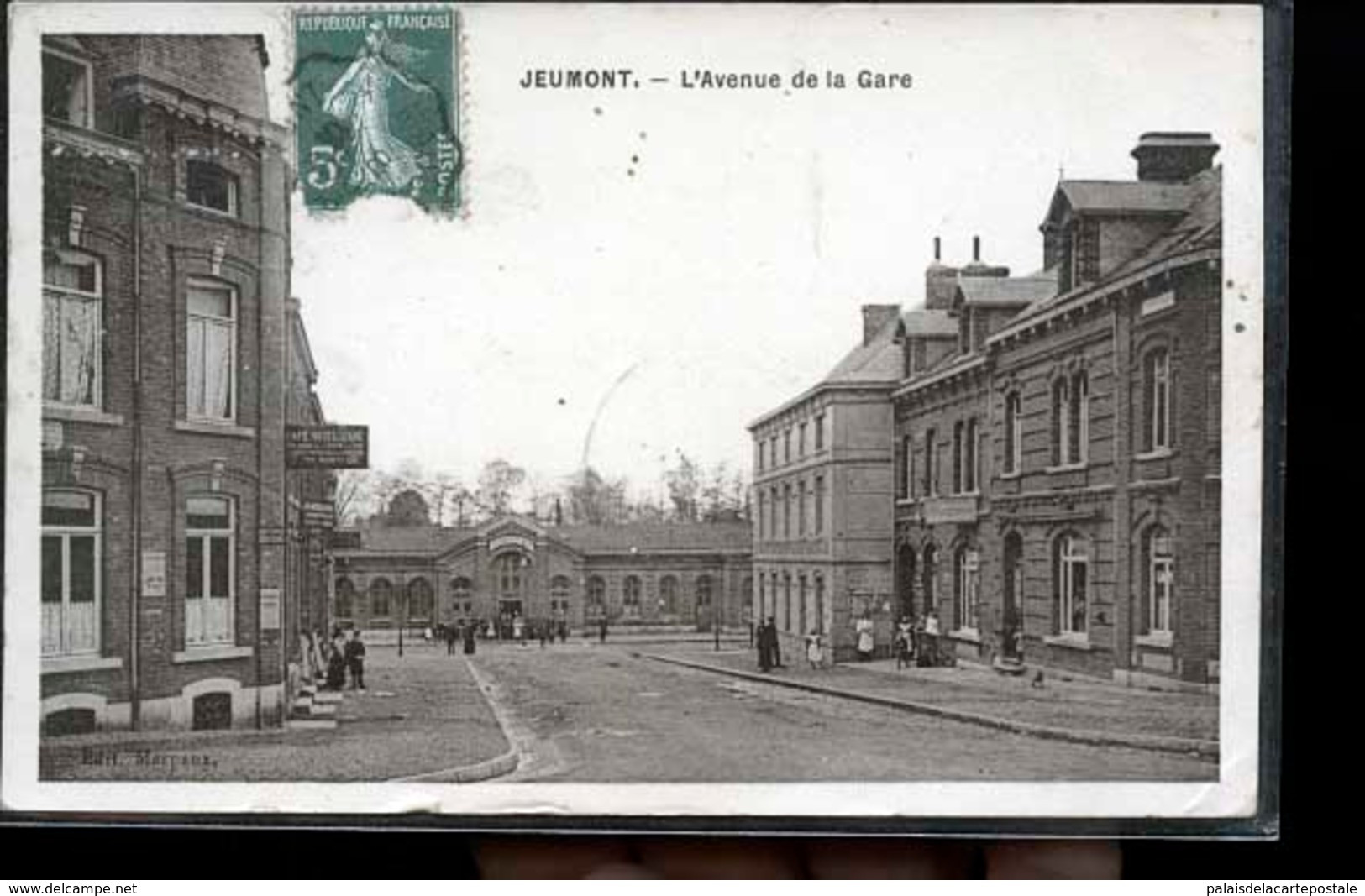 JEUMONT AVENUE DE LA GARE CP PHOTO - Jeumont