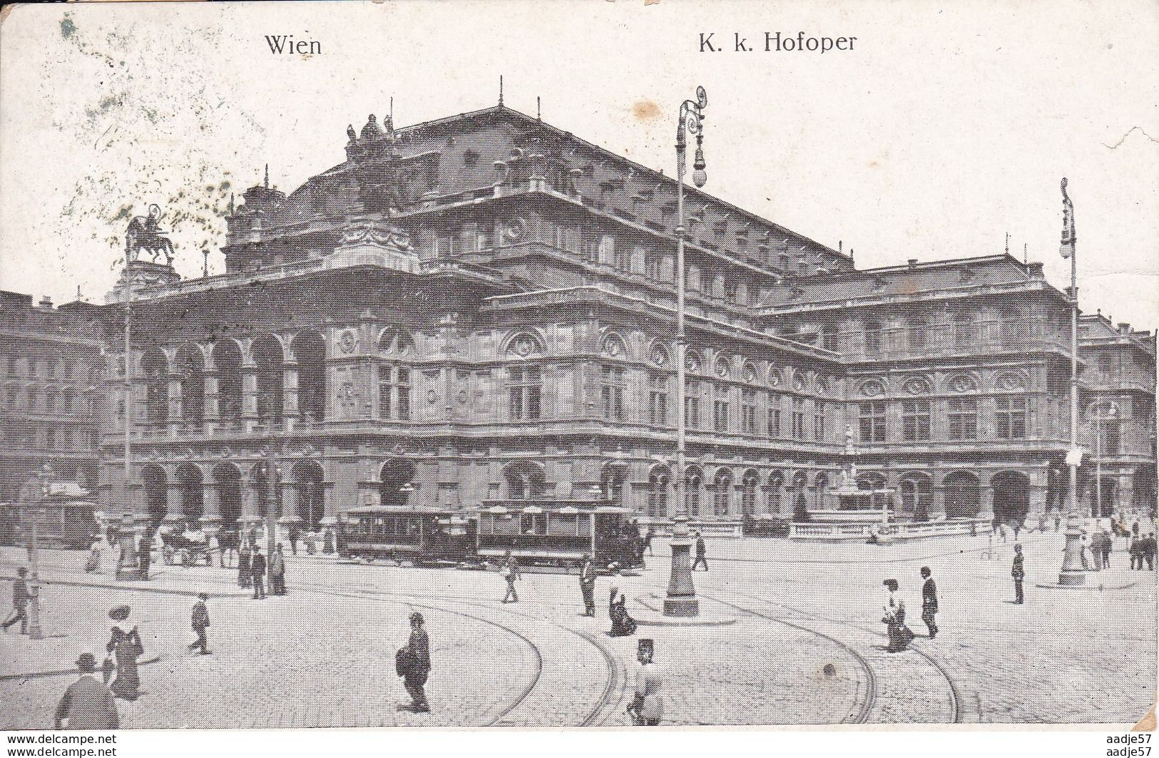 Austria Oostenrijk Hofoper Tramway 1915 - Strassenbahnen