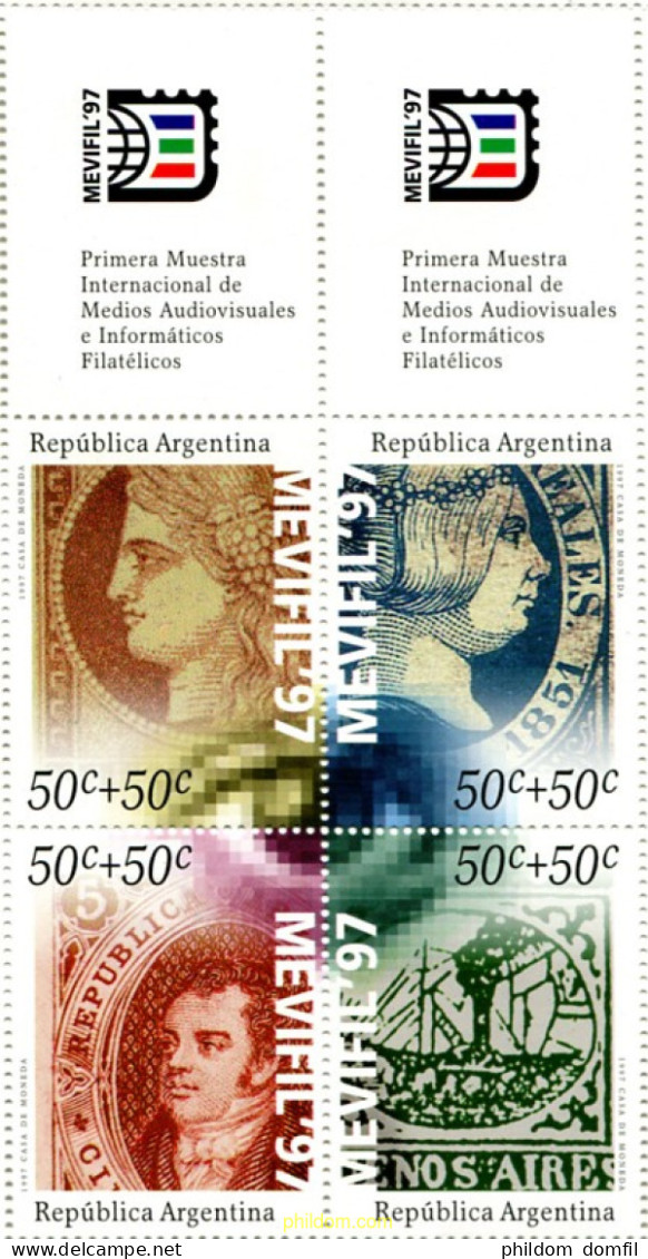 730030 MNH ARGENTINA 1997 EXPOSICION MUNDIAL DE MEDIOS AUDIOVISUALES - Unused Stamps