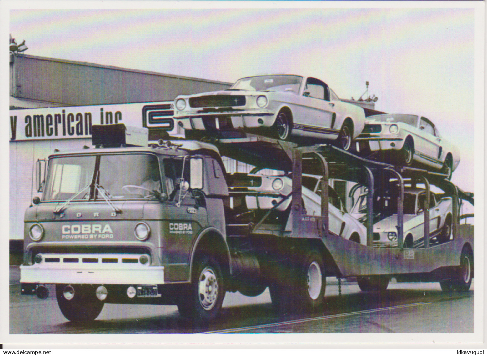 CAMION FORD TRUCK LIVRAISON FORD MUSTANG SHELBY GT 350 (1965) - Carte Postale 10X15 CM NEUF - Voitures De Tourisme