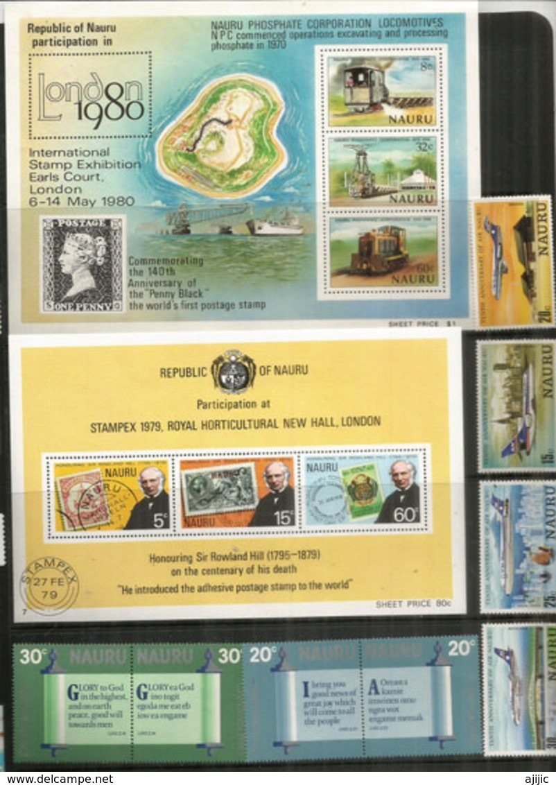 Années  1979-1980,   33 Timbres + 2 B-F Neufs **  Côte 45,00 Euro. Deux Photos - Nauru