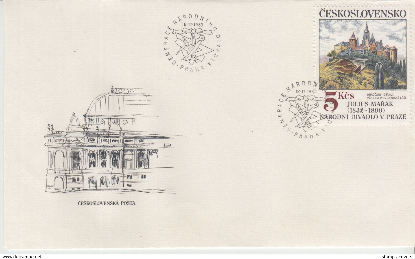 CESKOSLOVENSKO FDC MICHEL 2737/41 Painting - FDC