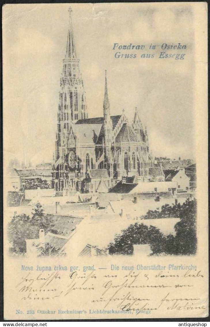 Croatia-----Osijek-----old Postcard - Croatia