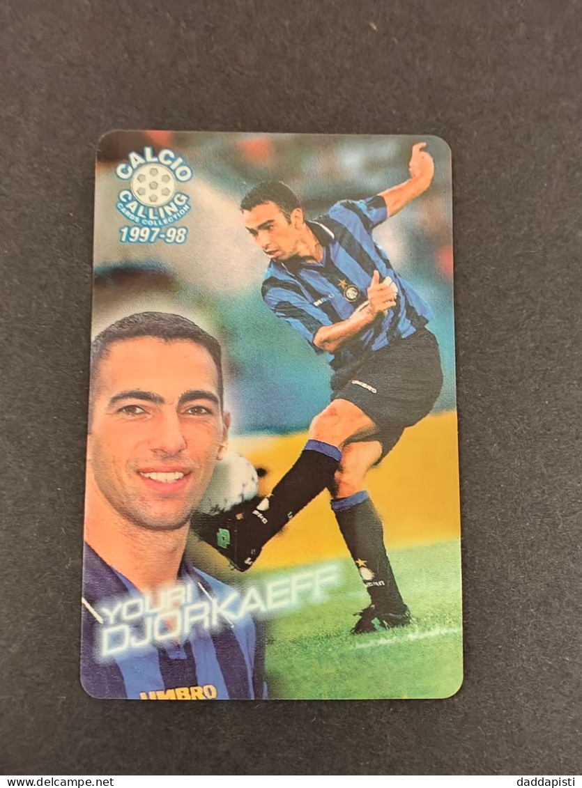 Panini Calcio Calling 1997/98 - Scheda Telefonica Nuova -  24/56 - Youri Djorkaeff - Sport