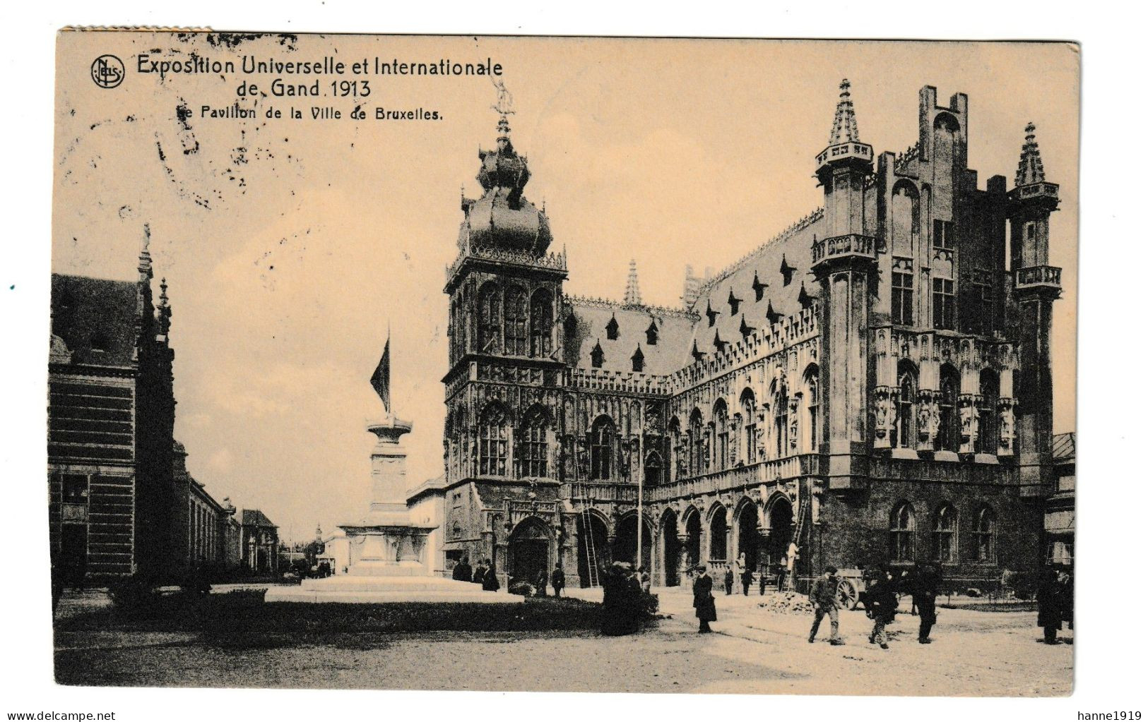 Gent Pavillon De La Ville De Bruxelles Exposition 1913 Gand Htje - Gent