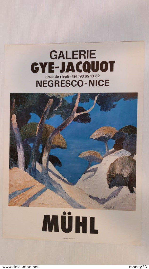 Affiche MüHL Galerie Gye Jacquot Negresco Nice - Afiches