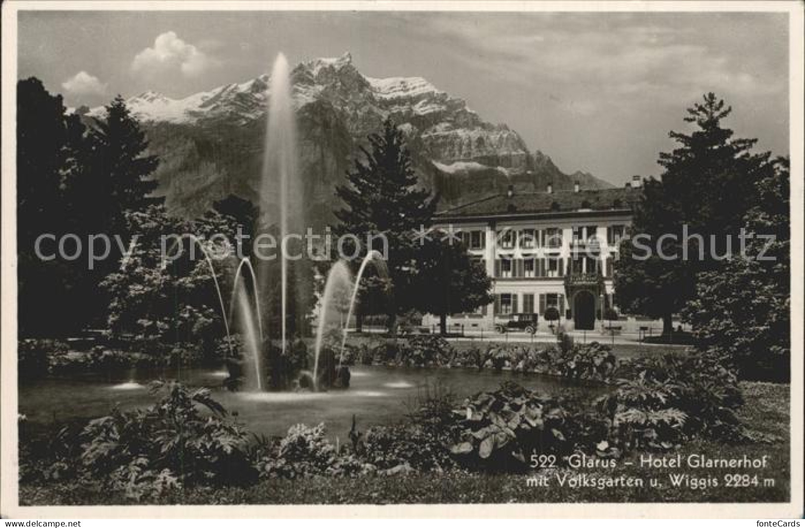 12334268 Glarus GL Hotel Glarnerhof Mit Volksgarten Und Wiggis Glarus - Other & Unclassified