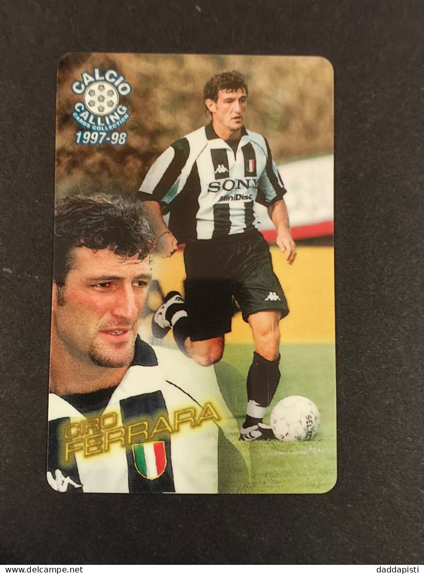 Panini Calcio Calling 1997/98 - Scheda Telefonica Nuova -  25/56 - Ciro Ferrara - Sport