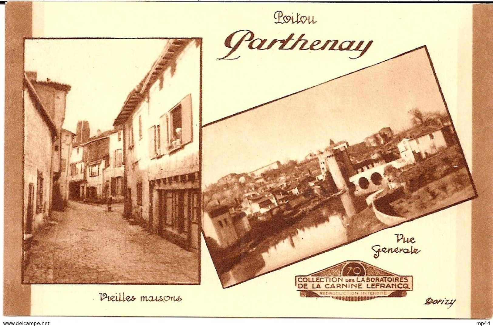 1F6 --- 79 PARTHENAY Collection Des Laboratoires De La Carnine Lefrancq - Parthenay