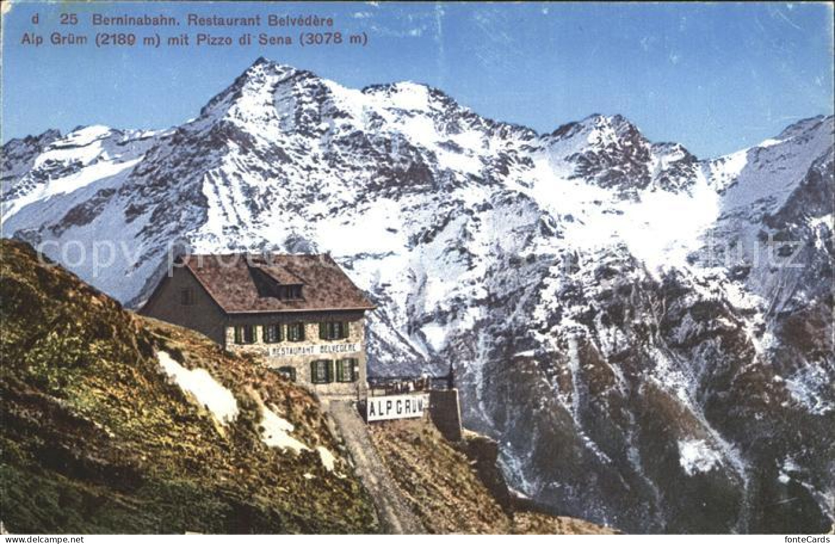 12333700 Alp Gruem Berninabahn Restaurant Belvedere Pizzo Di Sena  Alp Gruem - Other & Unclassified