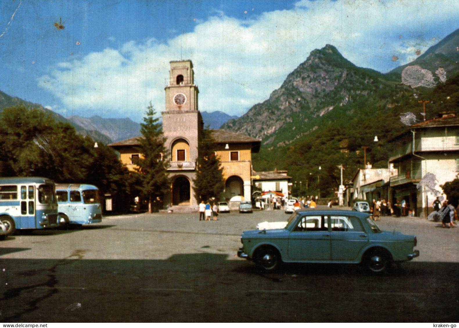 BOBBIO PELLICE, Torino - Municipio - Auto, Pullman - VG - #054 - Andere & Zonder Classificatie