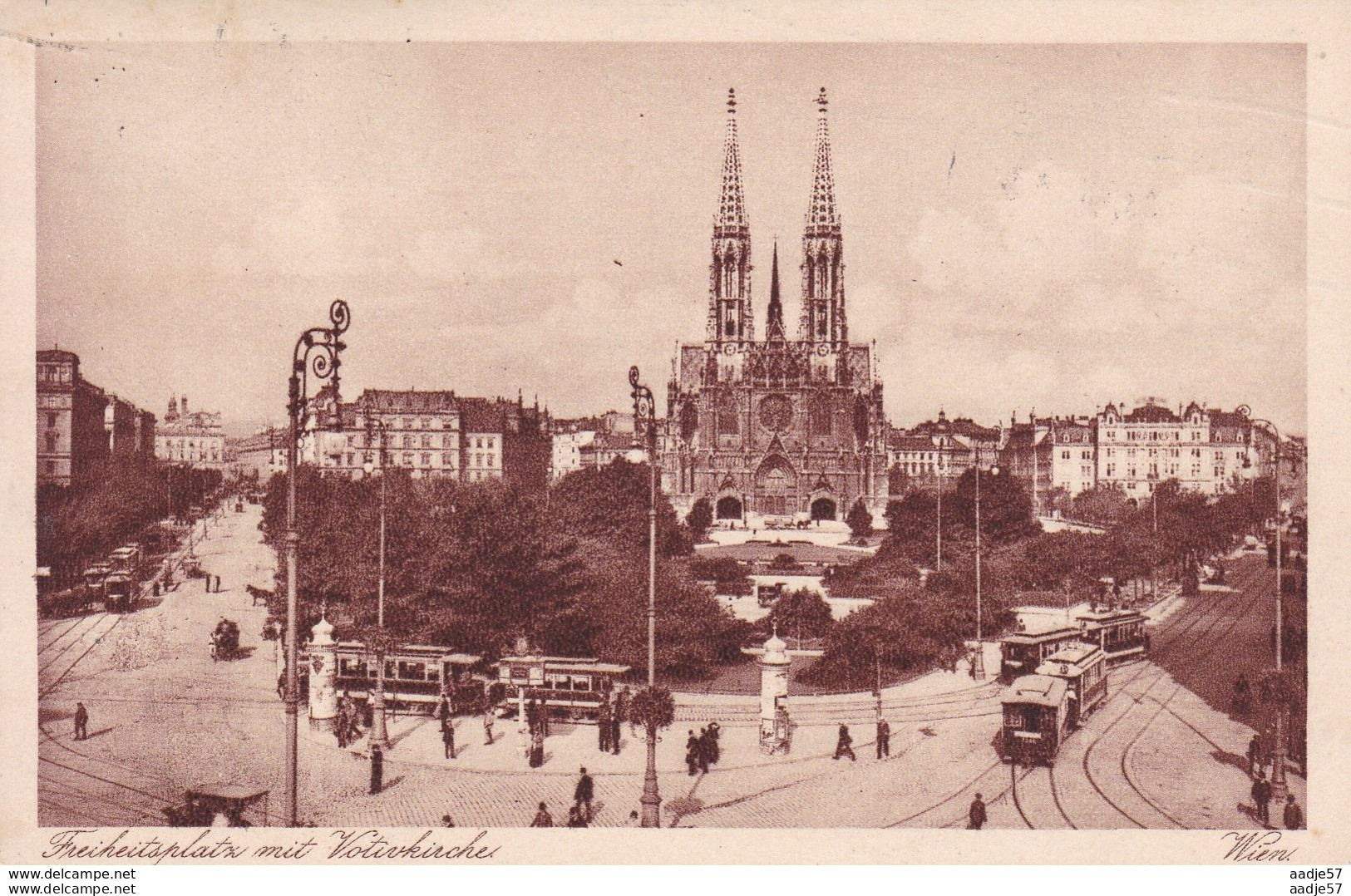 Austria Oostenrijk Wien Freiheitsplatz 1932 Tramway - Tramways