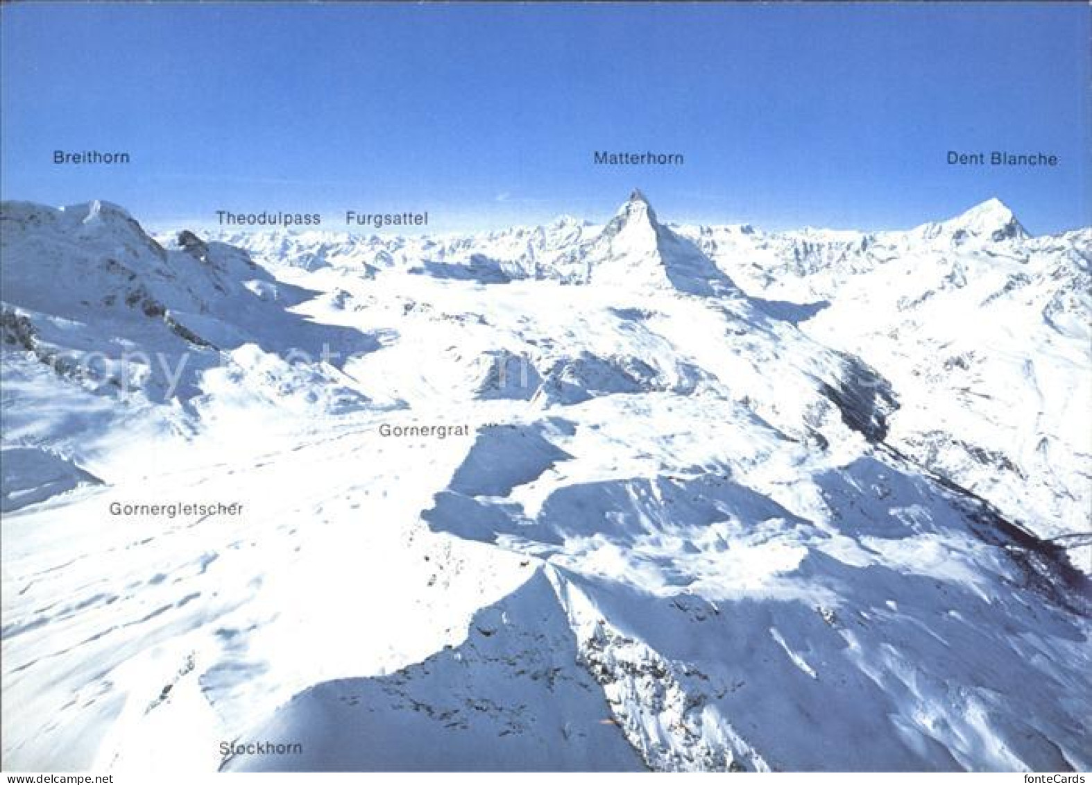 12333300 Zermatt VS Skigebiet Stockhorn Gornergrat Schwarzsee Matterhorn Flieger - Andere & Zonder Classificatie