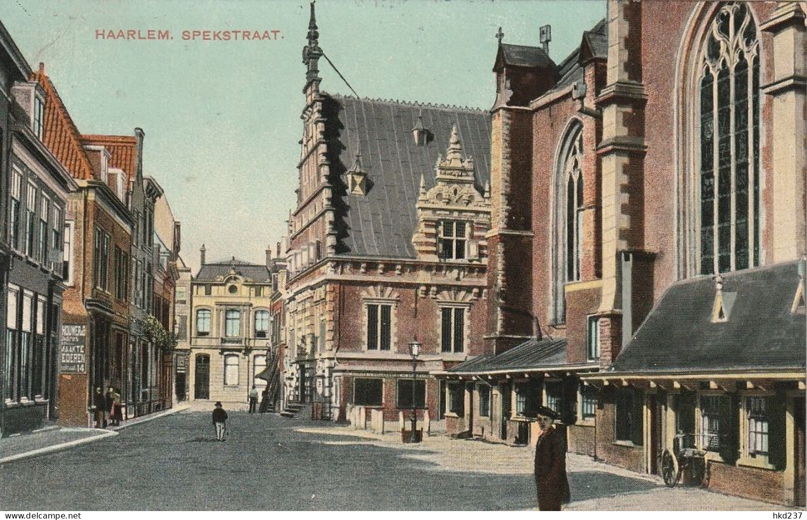 Haarlem Spekstraat En Oude Groenmarkt Levendig # 1910     5025 - Haarlem