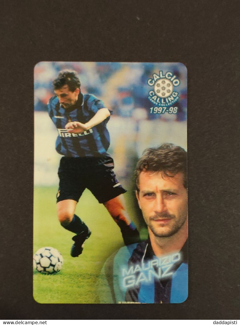 Panini Calcio Calling 1997/98 - Scheda Telefonica Nuova -  27/56 - Maurizio Ganz - Sport