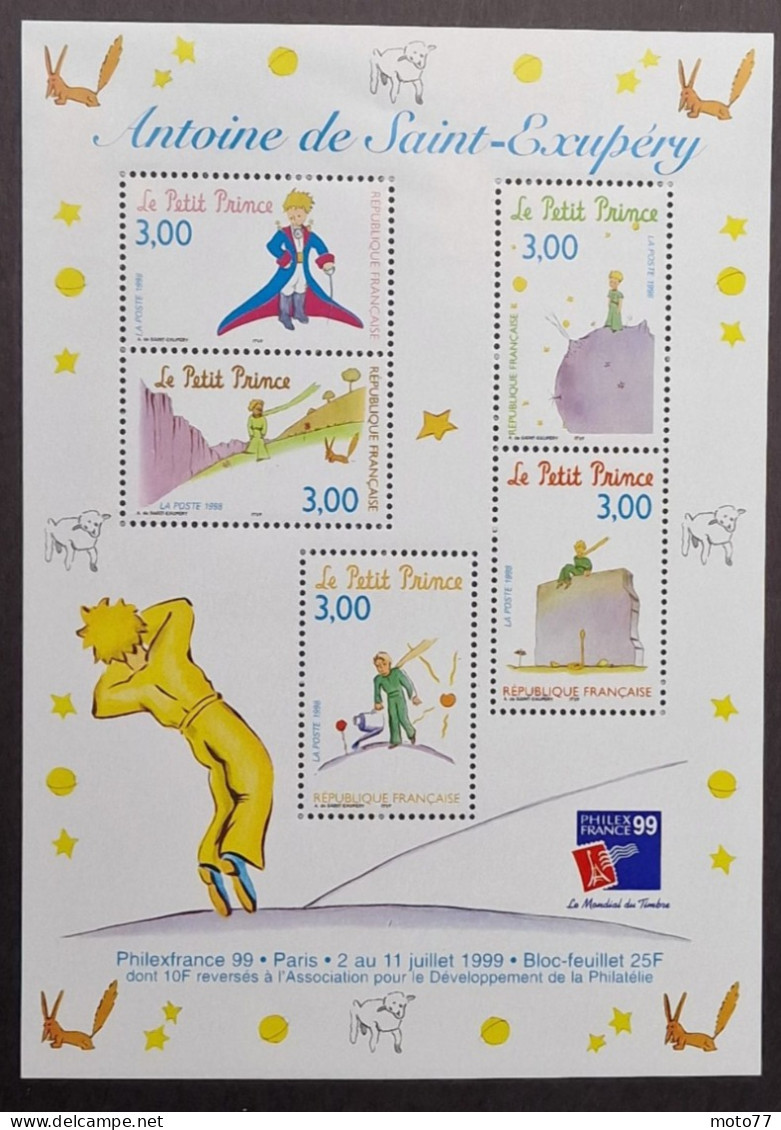 TIMBRE France BLOC FEUILLET 20 Neuf - 1998 N° 3193 Timbres 3175 3176 3177 3178 3179 - Yvert & Tellier 2003 Coté 9 € - Neufs