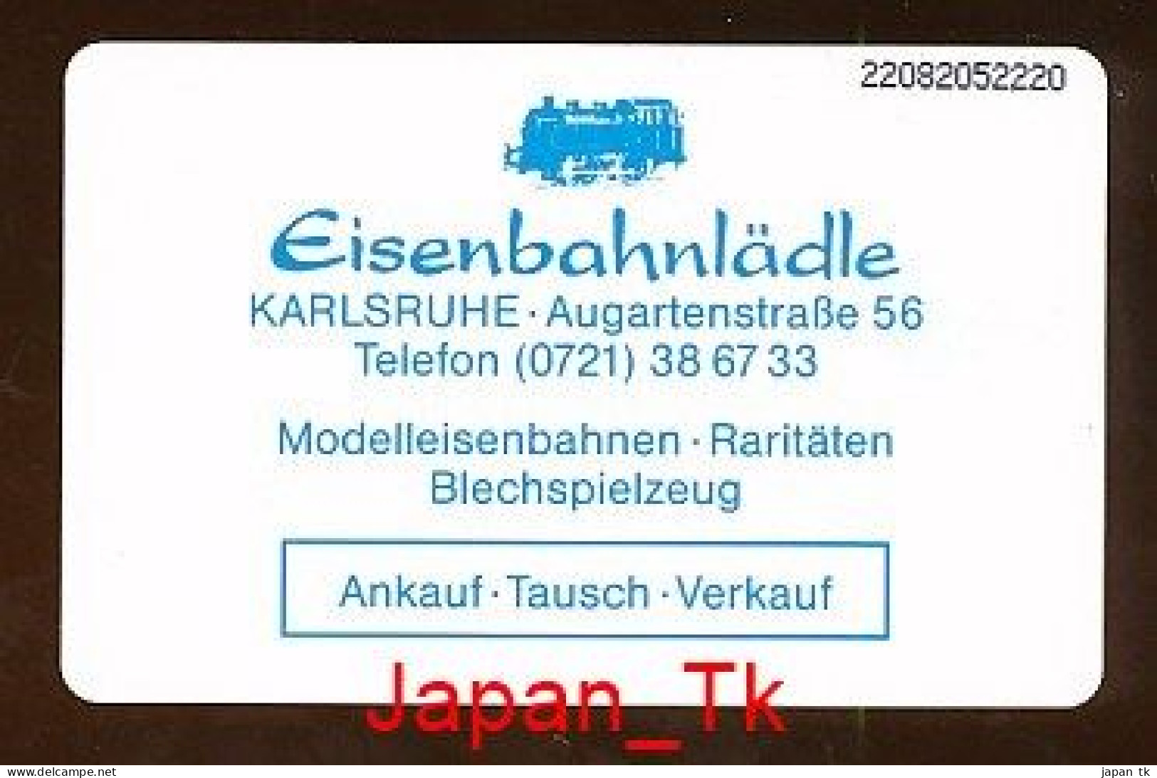 GERMANY K 127 92 Eisenbahnlädle Karlsruhe  - Aufl  3 000 - Siehe Scan - K-Reeksen : Reeks Klanten