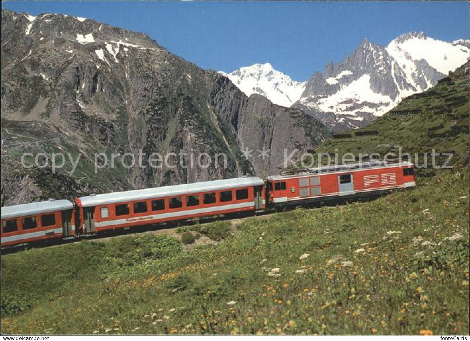 12330942 Furka-Oberalp-Bahn Oberalp-Pass Sustenhorn Salbitschijen Furka-Oberalp- - Otros & Sin Clasificación