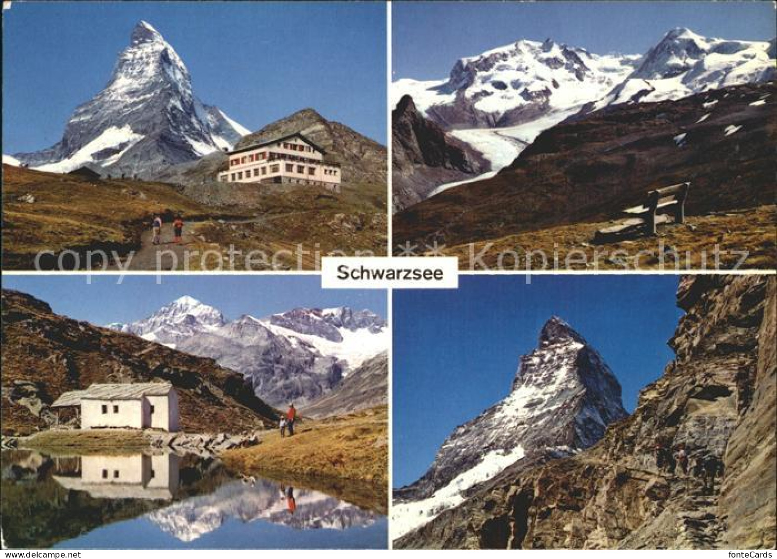 12330123 Schwarzsee Zermatt VS Hotel Monte Rosa Kapelle Matterhorn Zermatt - Autres & Non Classés